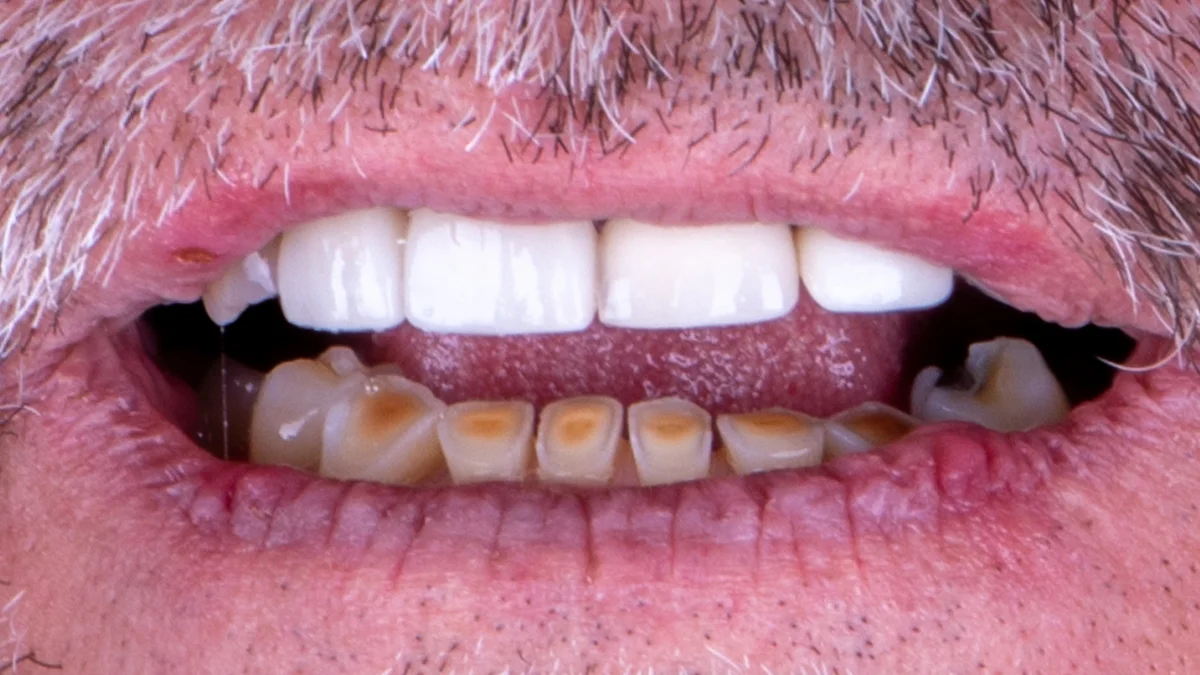 Before — David's smile transformation